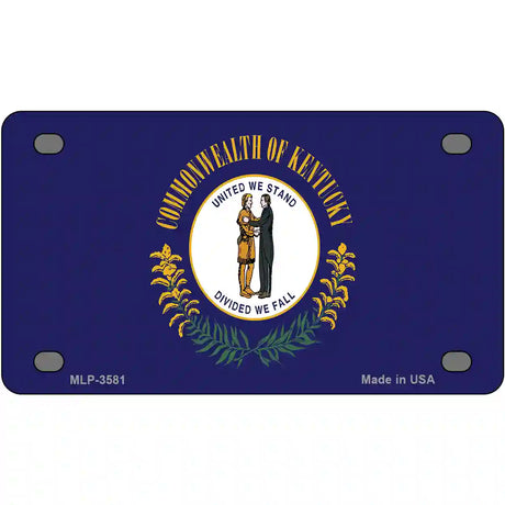 Kentucky State Flag Metal Novelty License Plate 4" x 2.2" (MLP)